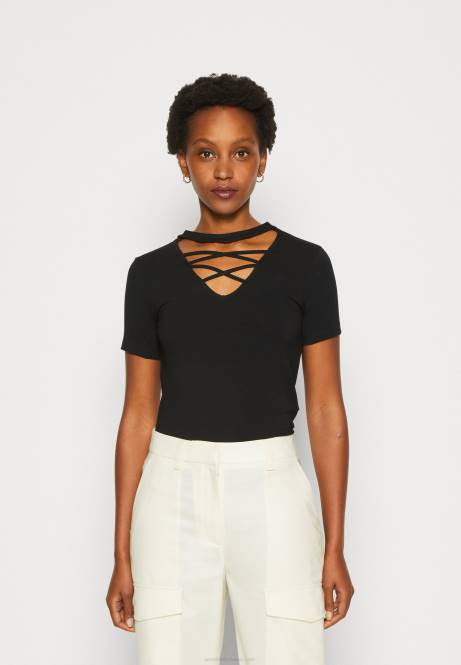 T-Shirt mit Aufdruck schwarz Anna Field V0FT325 Frauen