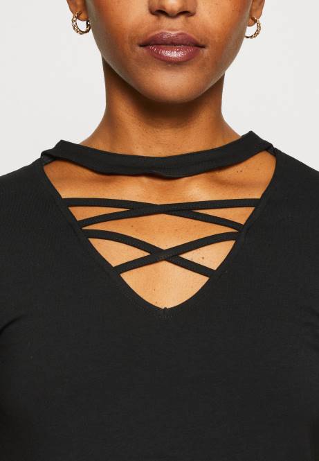 T-Shirt mit Aufdruck schwarz Anna Field V0FT325 Frauen