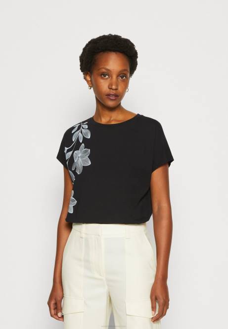 T-Shirt mit Aufdruck schwarz Anna Field V0FT331 Frauen