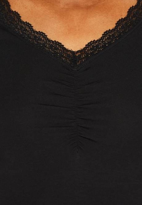 T-Shirt mit Aufdruck schwarz Anna Field V0FT353 Frauen