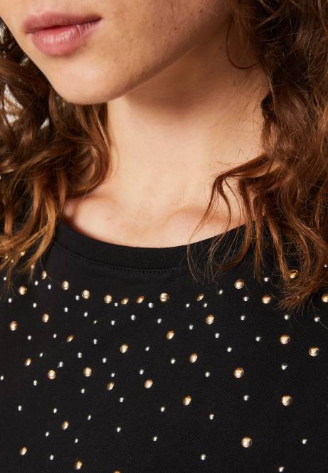 T-Shirt mit Aufdruck schwarz Anna Field V0FT358 Frauen