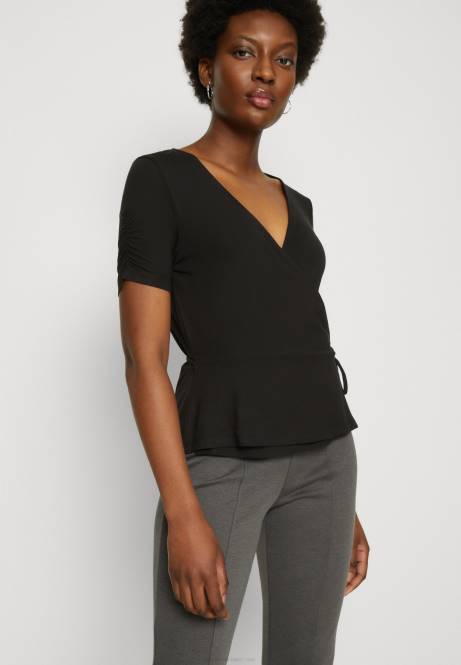 T-Shirt mit Aufdruck schwarz Anna Field V0FT361 Frauen