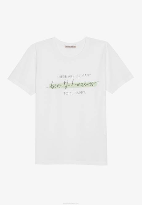 T-Shirt mit Aufdruck weiß Anna Field V0FT239 Frauen