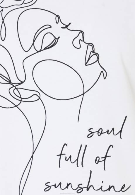 T-Shirt mit Aufdruck weiß Anna Field V0FT364 Frauen