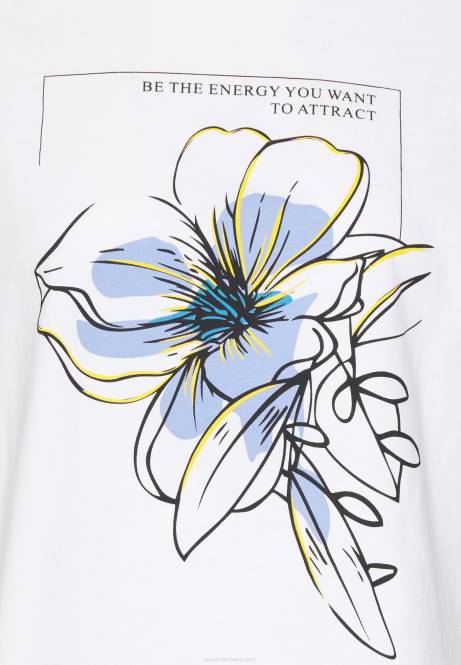 T-Shirt mit Aufdruck weiß Anna Field V0FT367 Frauen