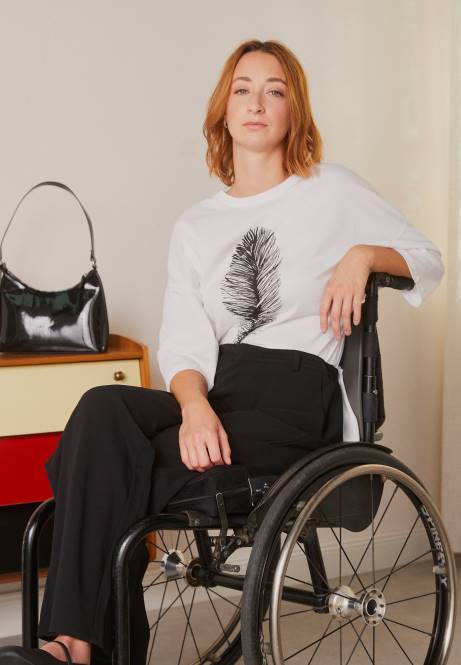 T-Shirt mit Aufdruck weiß Anna Field V0FT371 Frauen