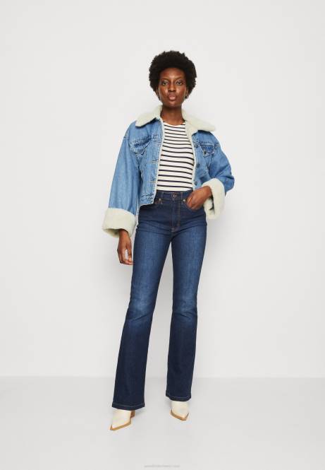 T-Shirt mit Print dunkelblau/weiß Anna Field V0FT339 Frauen