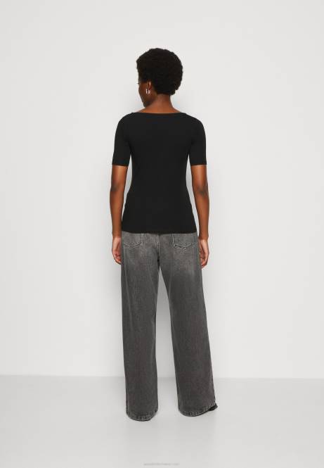 T-Shirt mit Print schwarz/schwarz Anna Field V0FT366 Frauen