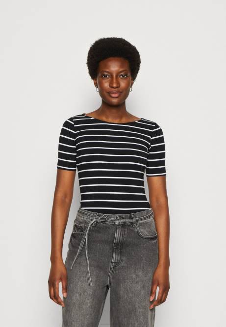 T-Shirt mit Print schwarz/schwarz Anna Field V0FT366 Frauen