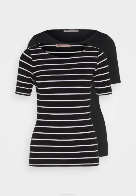 T-Shirt mit Print schwarz/schwarz Anna Field V0FT366 Frauen