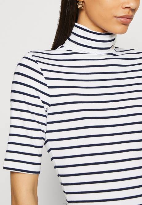 T-Shirt mit Print weiß/dunkelblau Anna Field V0FT305 Frauen