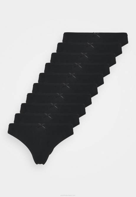 10er-Pack Tangas schwarz Anna Field V0FT982 Frauen