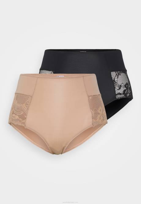 2er-Pack Slips schwarz/nude Anna Field V0FT987 Frauen