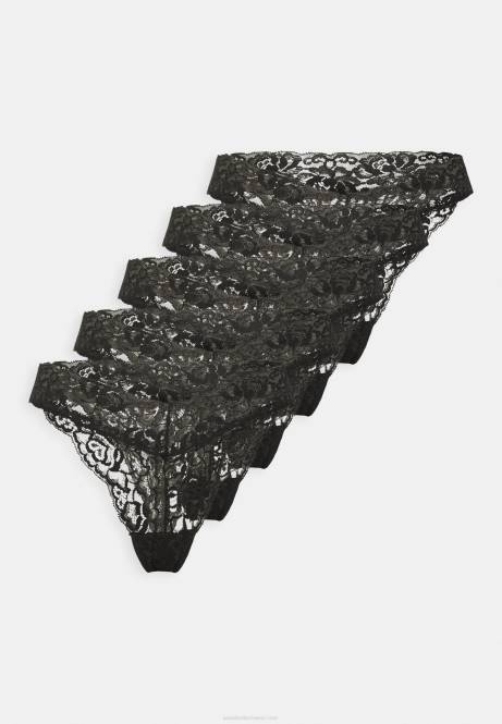 5er-Pack Tangas schwarz Anna Field V0FT1003 Frauen