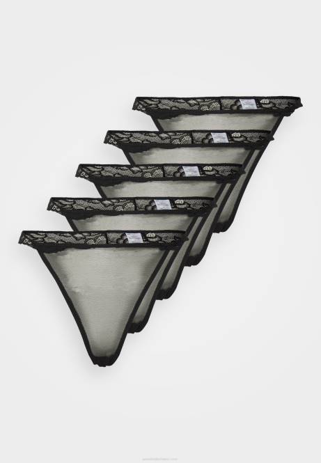 5er-Pack Tangas schwarz Anna Field V0FT1004 Frauen