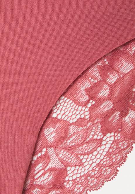 Brasilianischer Slip aus 7-teiliger Baumwolle und Spitze in Rosa/Weiß/Schwarz Anna Field V0FT953 Frauen