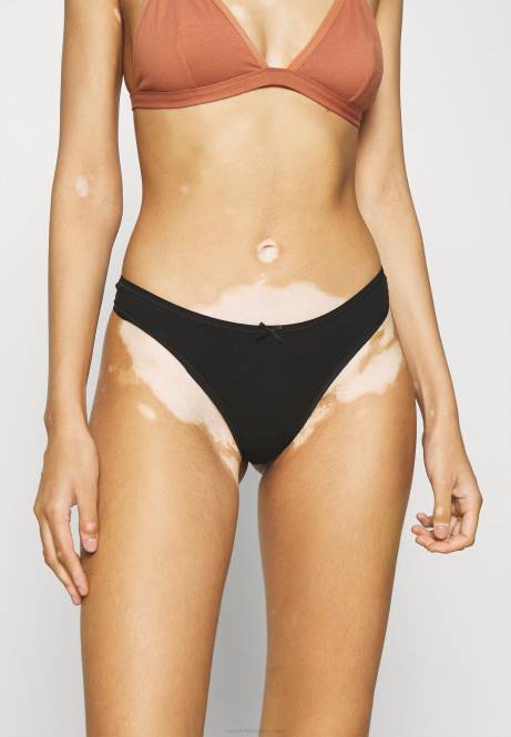 Georgia 7pp Tanga Baumwoll-Tanga schwarz Anna Field V0FT977 Frauen