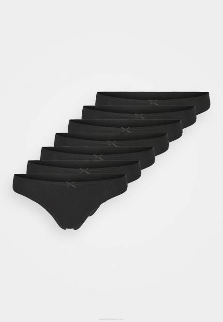 Georgia 7pp Tanga Baumwoll-Tanga schwarz Anna Field V0FT977 Frauen