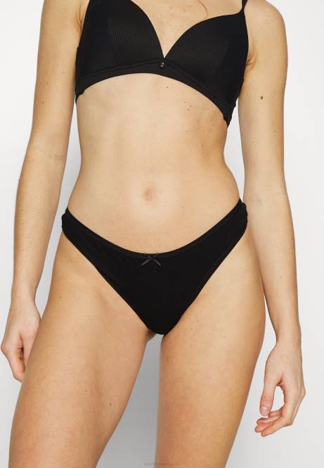 Georgia 7pp Tanga Baumwoll-Tanga schwarz/weiß Anna Field V0FT979 Frauen