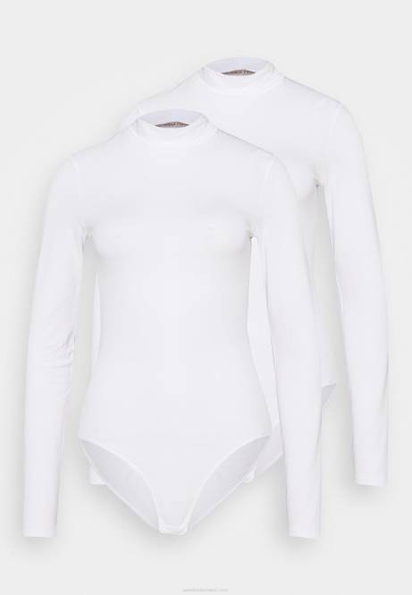 Laura 2pp High Neck Bodys Body weiß Anna Field V0FT1023 Frauen