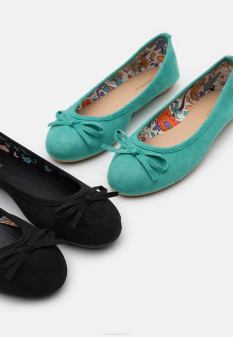 2er-Pack Ballerinas Mint/Schwarz Anna Field V0FT2105 Frauen
