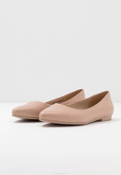 Ballerinas aus Leder in Beige Anna Field V0FT2069 Frauen