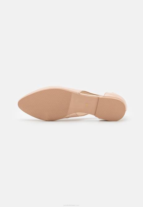 Ballerinas aus Leder in Beige Anna Field V0FT2086 Frauen