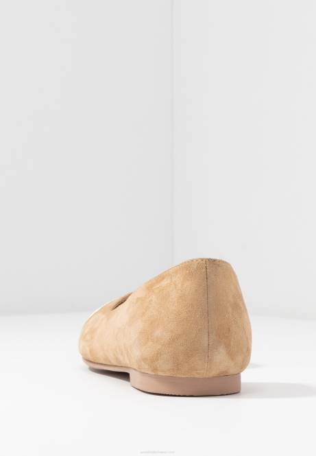 Ballerinas aus Leder in Beige Anna Field V0FT2106 Frauen