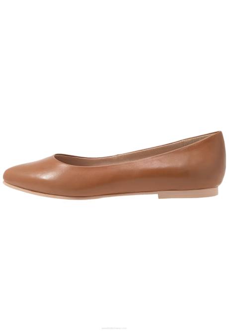 Ballerinas aus Leder in Cognac Anna Field V0FT2066 Frauen