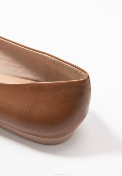 Ballerinas aus Leder in Cognac Anna Field V0FT2066 Frauen