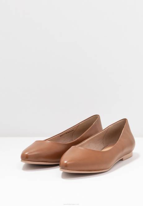 Ballerinas aus Leder in Cognac Anna Field V0FT2066 Frauen
