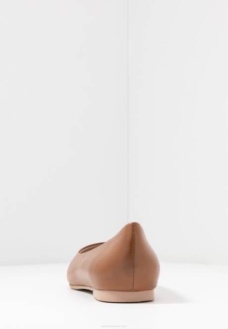 Ballerinas aus Leder in Cognac Anna Field V0FT2066 Frauen
