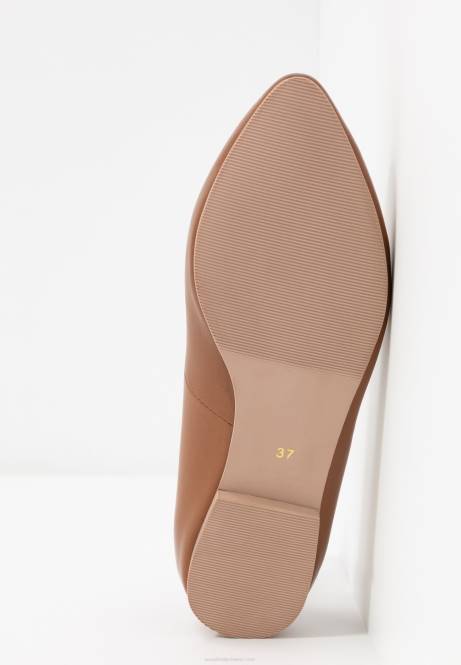 Ballerinas aus Leder in Cognac Anna Field V0FT2066 Frauen