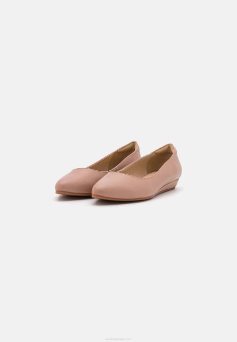 Ballerinas aus Leder in Hellrosa Anna Field V0FT2128 Frauen