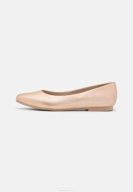 Ballerinas aus Leder in Roségold Anna Field V0FT2110 Frauen