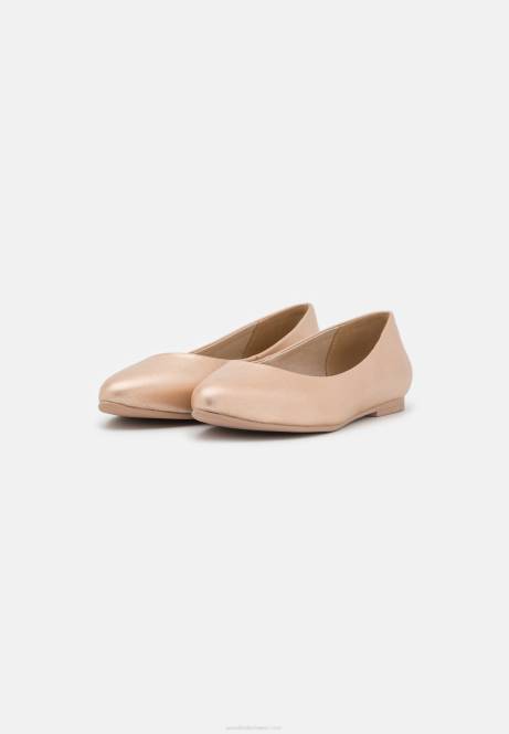 Ballerinas aus Leder in Roségold Anna Field V0FT2110 Frauen