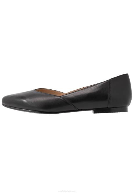 Ballerinas aus Leder in Schwarz Anna Field V0FT2090 Frauen