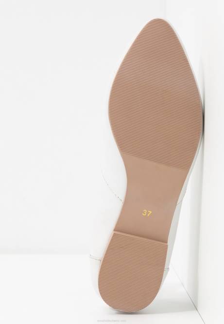 Ballerinas aus Leder in Weiß Anna Field V0FT2135 Frauen