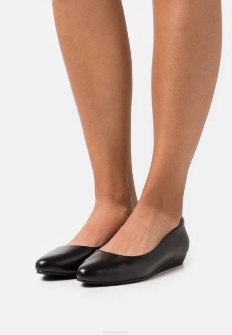 Lederballerinas schwarz Anna Field V0FT2119 Frauen