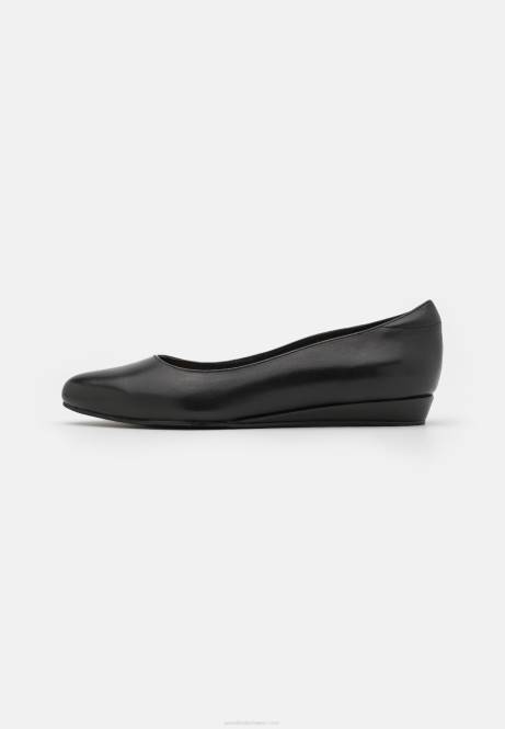 Lederballerinas schwarz Anna Field V0FT2119 Frauen