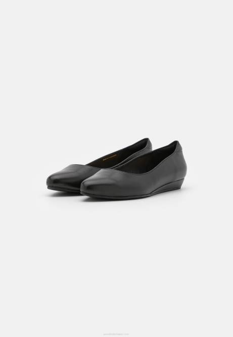 Lederballerinas schwarz Anna Field V0FT2119 Frauen