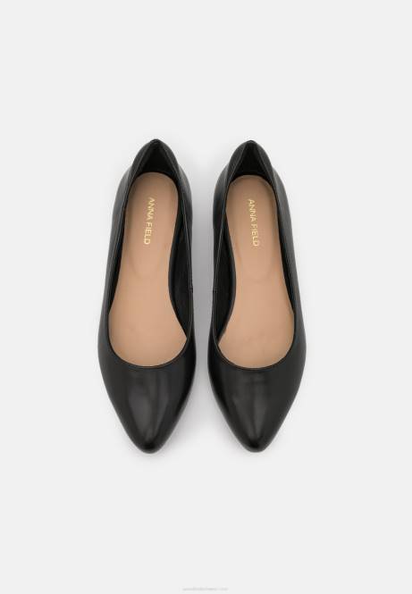 Lederballerinas schwarz Anna Field V0FT2119 Frauen