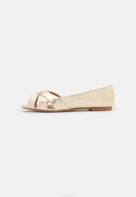 Peeptoe-Ballerinas Gold Anna Field V0FT2103 Frauen