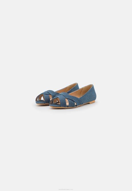 Peeptoe-Ballerinas blau Anna Field V0FT2120 Frauen