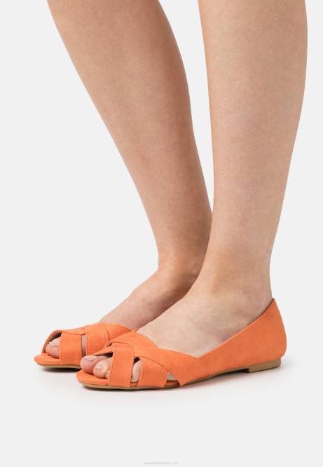 Peeptoe-Ballerinas orange Anna Field V0FT2153 Frauen