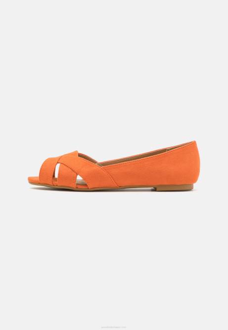 Peeptoe-Ballerinas orange Anna Field V0FT2153 Frauen