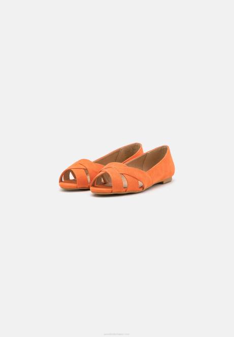 Peeptoe-Ballerinas orange Anna Field V0FT2153 Frauen