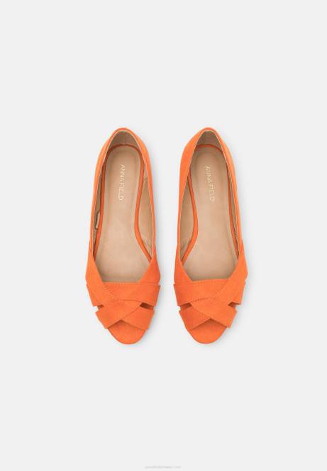 Peeptoe-Ballerinas orange Anna Field V0FT2153 Frauen