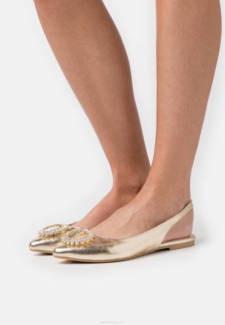 Slingback-Ballerinas Gold Anna Field V0FT2185 Frauen