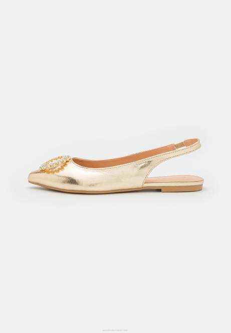 Slingback-Ballerinas Gold Anna Field V0FT2185 Frauen